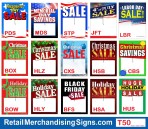 Holiday Christmas Price Tags Card Signs Patriotic with hole and slot